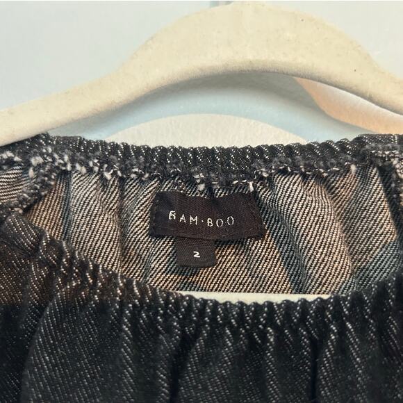 Bamboo Long Sleeve Black Denim Bubble Romper – Toddler Girl Size 2 - Picture 6 of 7